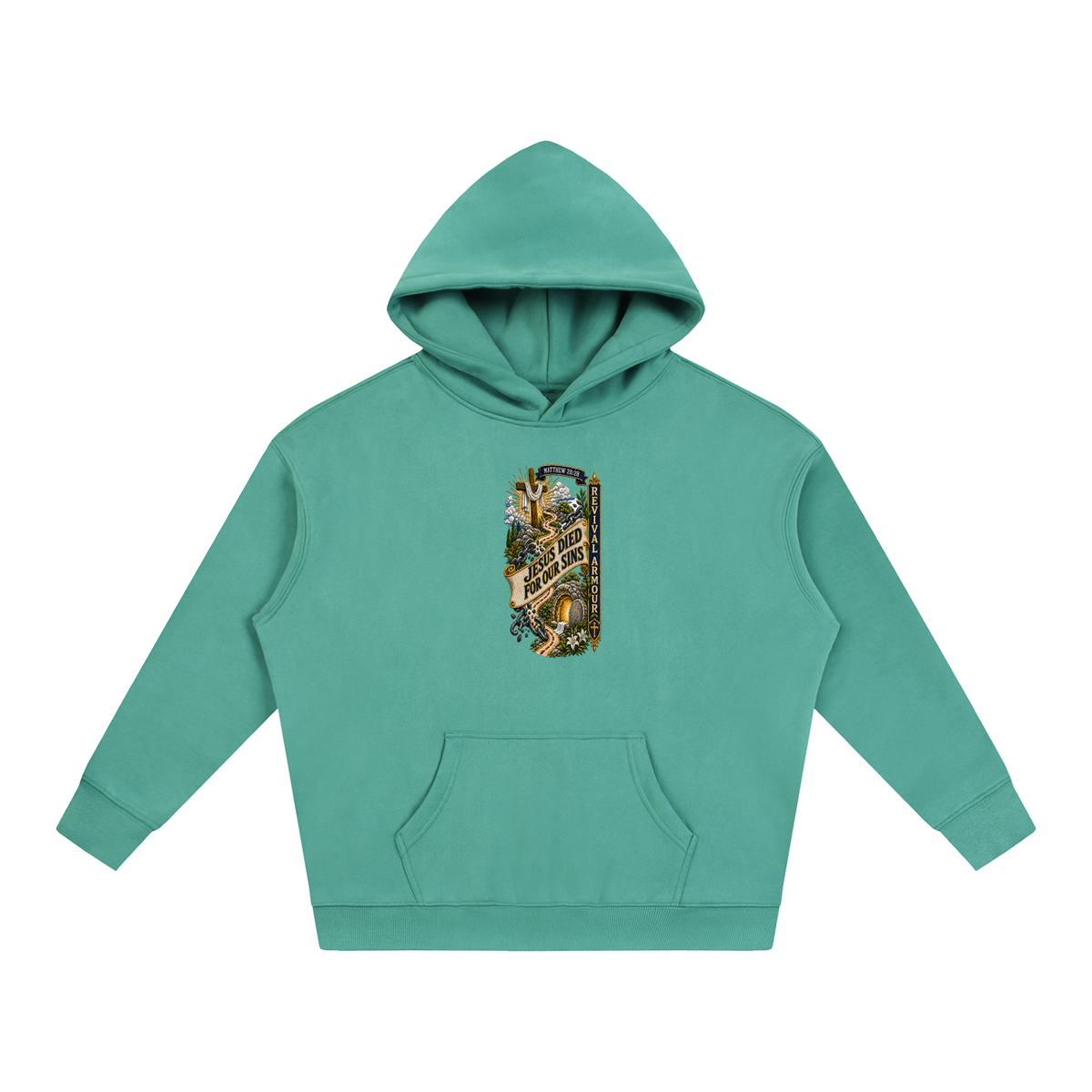 MATTHEW 20:28 Jesus died for our sins REVIVAL ARMOUR Hoodie