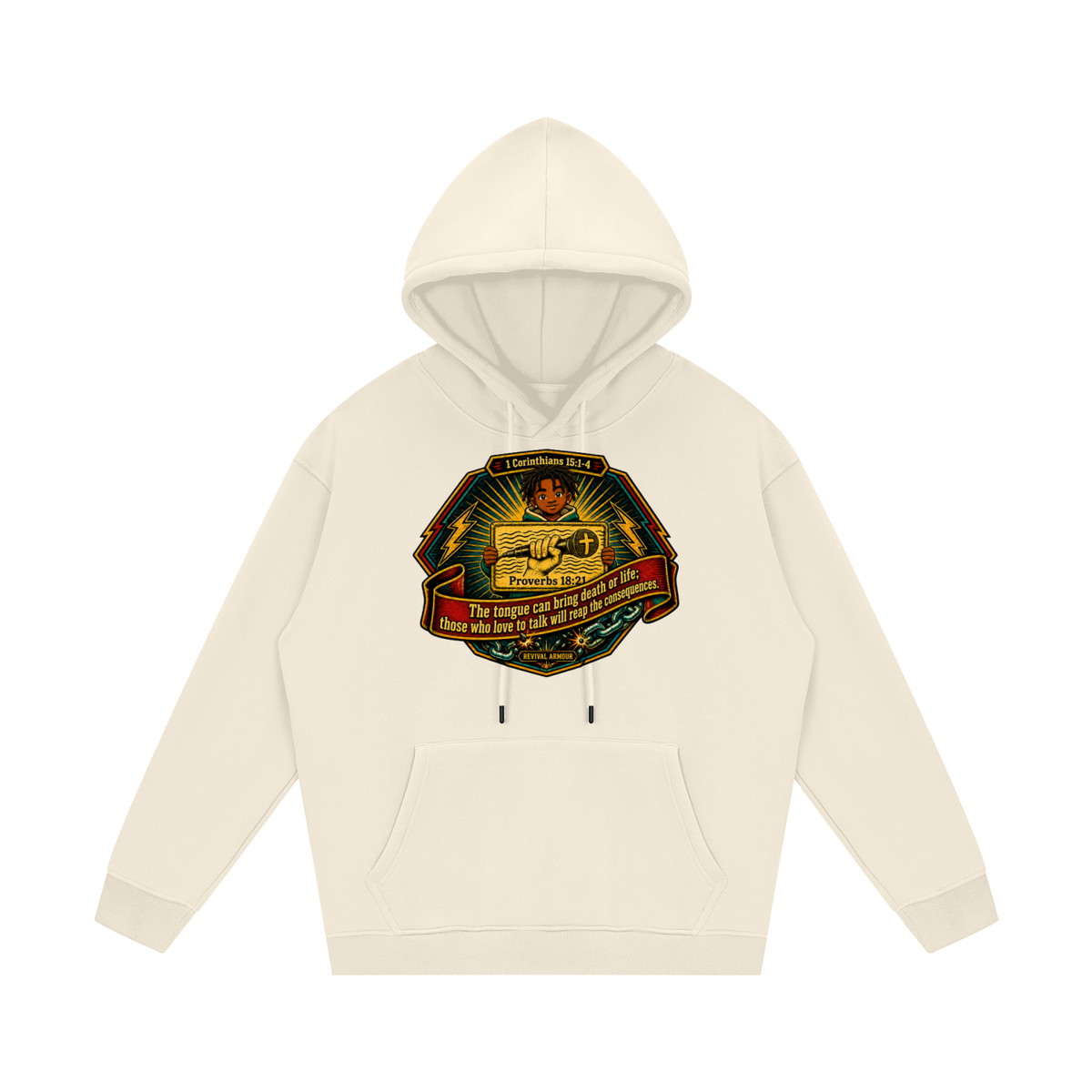 Proverbs 18:21 NLT Hoodie