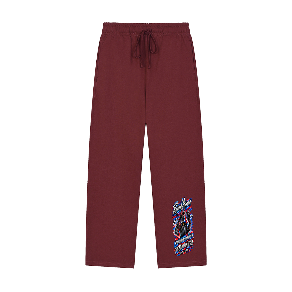 REVIVAL ARMOUR REVIVAL HAPPENS WITH FAITH IN THE BLOOD OF JESUS 1 PETER 1:18-19 Sweatpants
