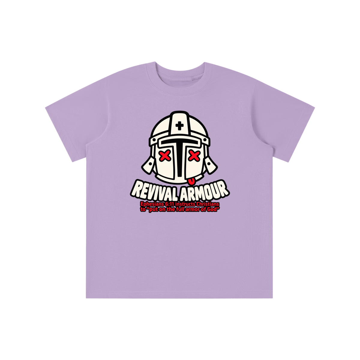 REVIVAL ARMOUR Ephesians 6:11 instructs Christians to "put on the full armor of God" youth T-shirt