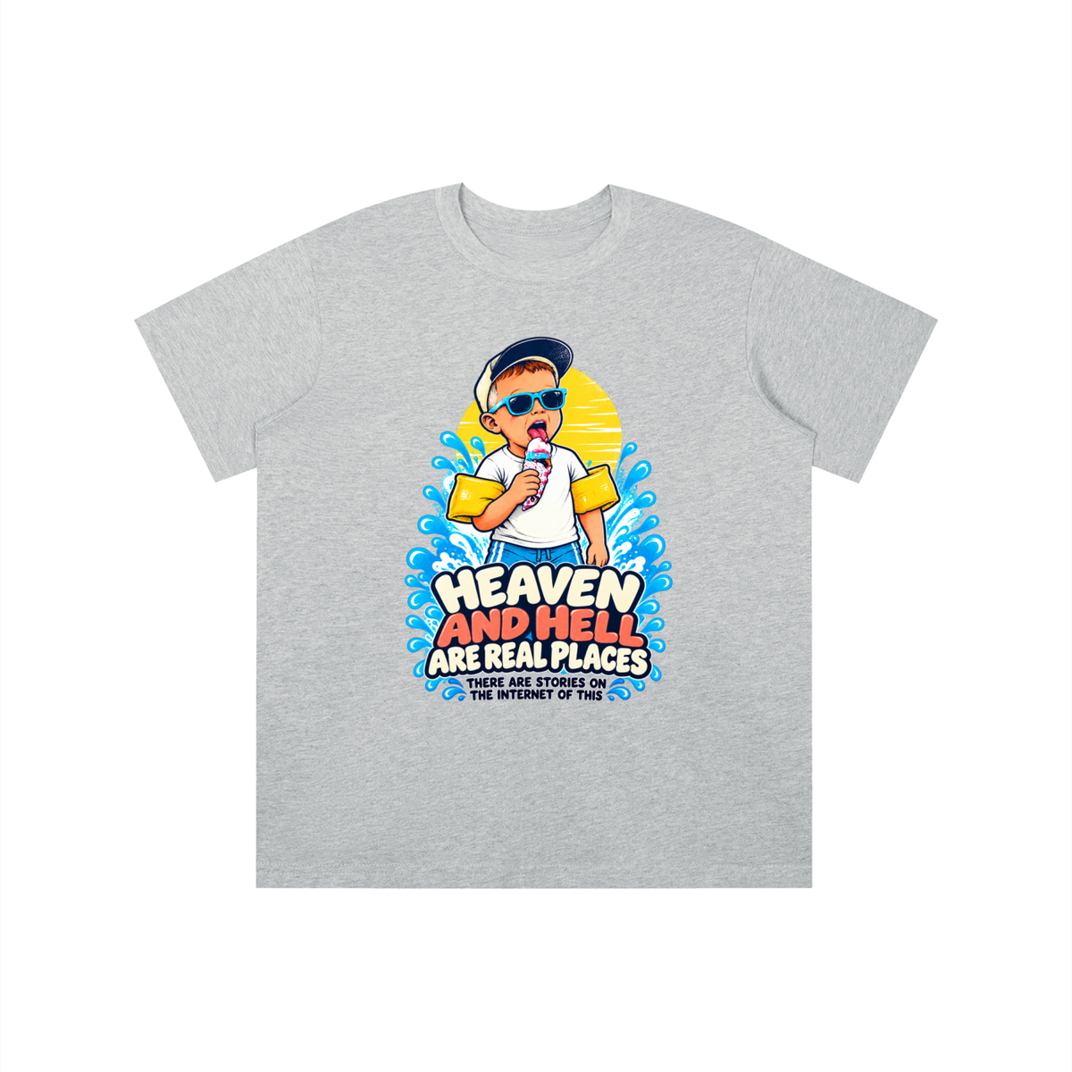 HEAVEN AND HELL ARE REAL PLACES THERE ARE STORIES ON THE INTERNET OF THIS youth T-shirt