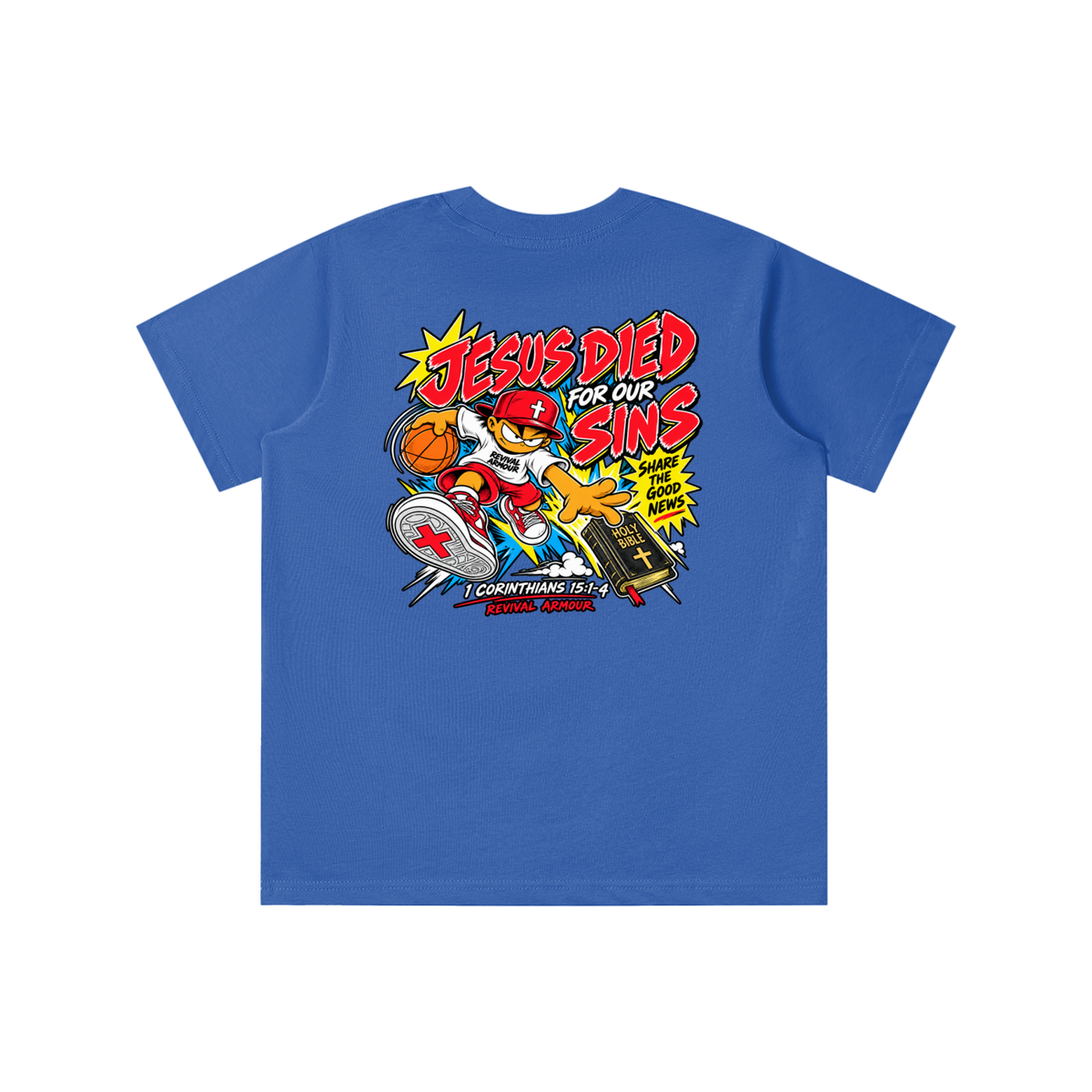 REVIVAL EST. 2026 ARMOUR JESUS DIED FOR OUR SINS youth T-shirt