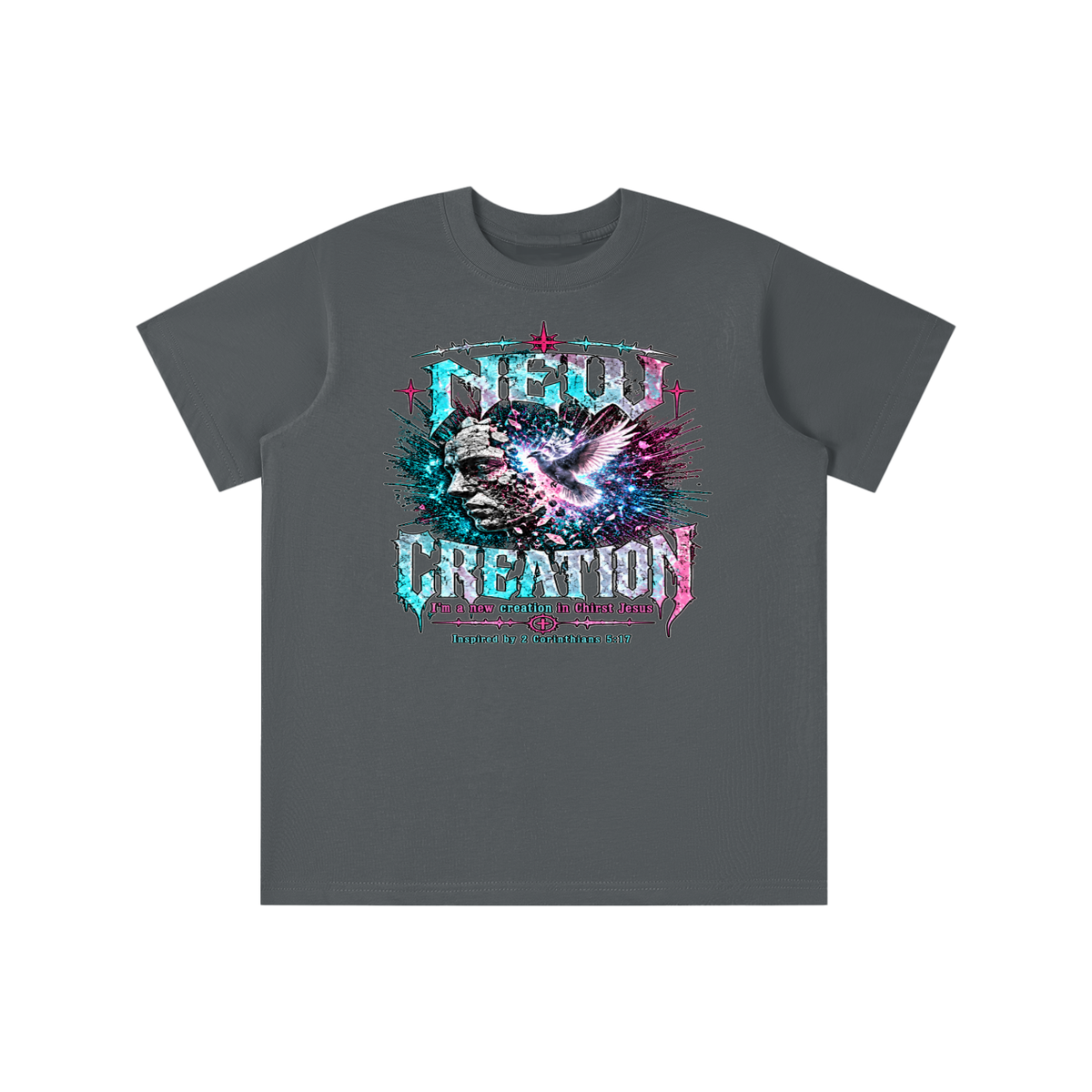 NEW CREATION I'm a new creation in Chirst Jesus Inspired by 2 Corinthians 5:17 youth T-shirt