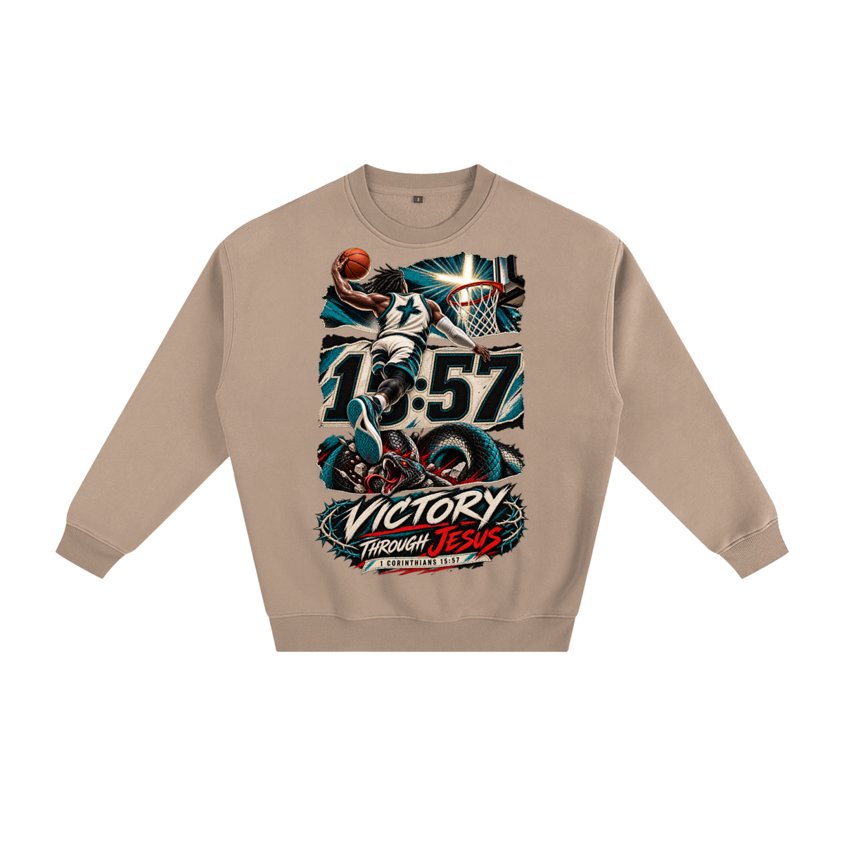 Victory through Jesus Sweatshirt