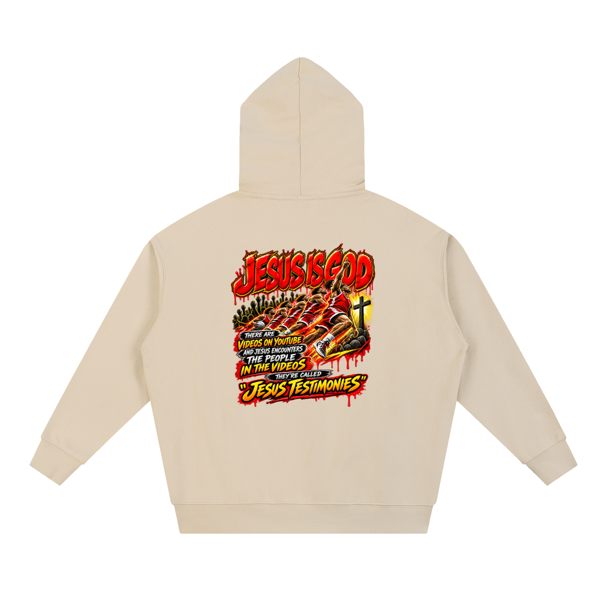 DEPENDENT ON JESUS CHRIST REVIVAL ARMOUR JESUS IS GOD THERE ARE VIDEOS ON YOUTUBE AND JESUS ENCOUNTERS THE PEOPLE IN THE VIDEOS THEY'RE CALLED "JESUS TESTIMONIES" Hoodie