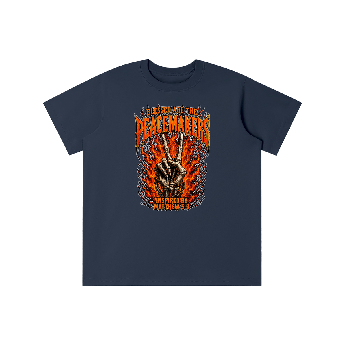BLESSED ARE THE PEACEMAKERS INSPIRED BY MATTHEW 5:9 youth T-shirt