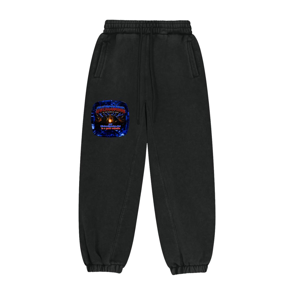overcoming by the blood of Jesus Sweatpants