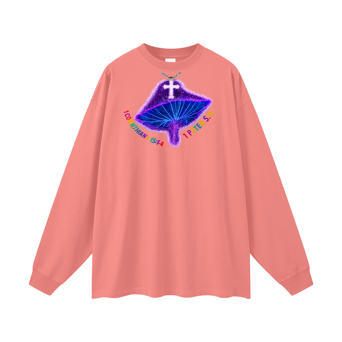 1 Corinthians 15:1-4 1 Peter 5:8 Long Sleeve T-Shirt