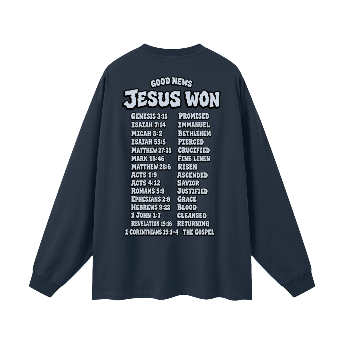 Jesus Won Long Sleeve T-Shirt