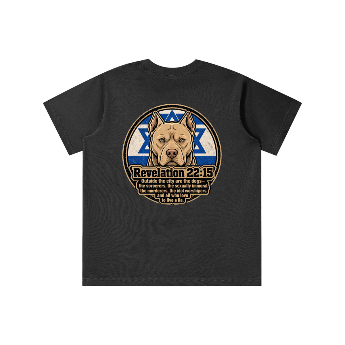 Revelation 22:15 NLT Youth T-shirt