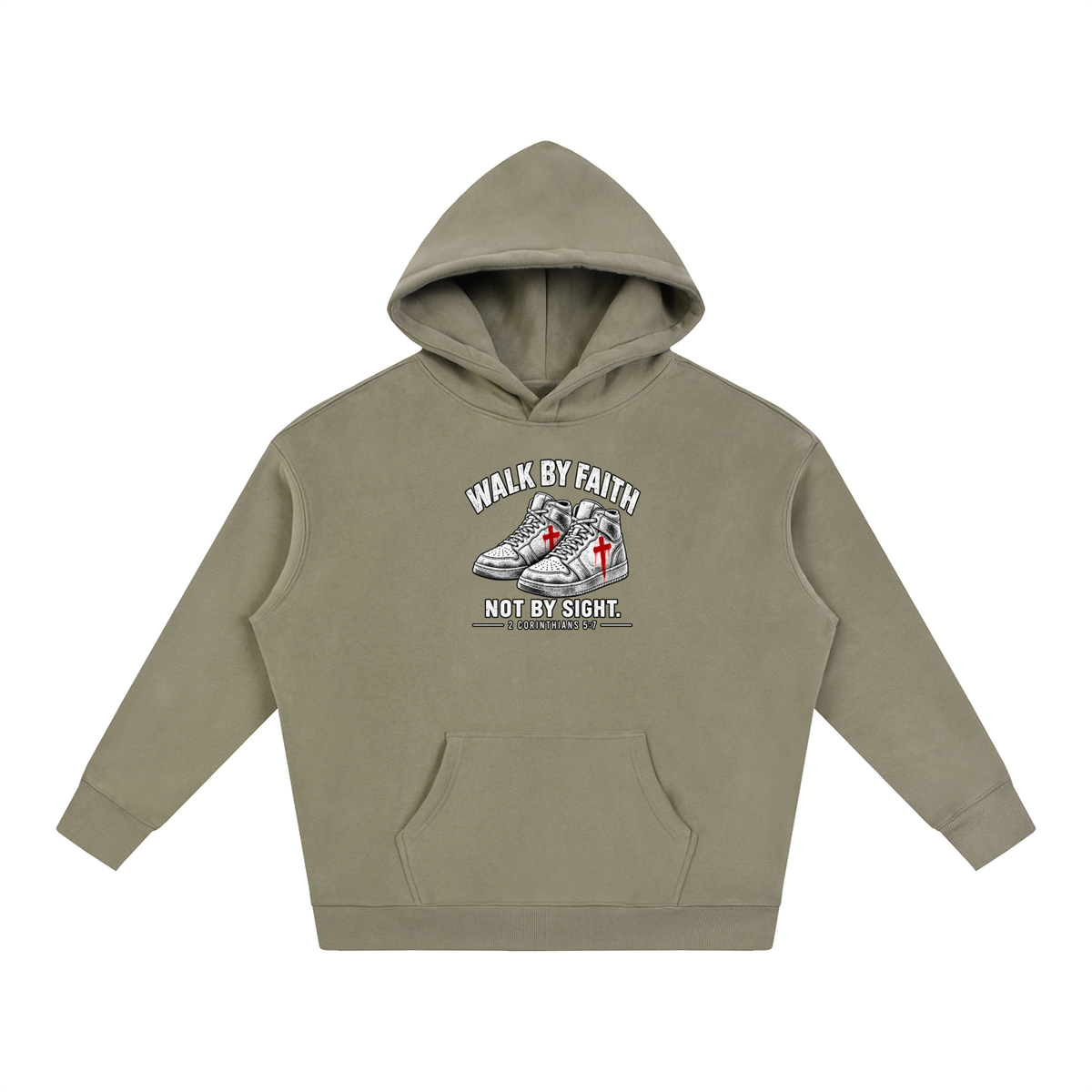 Walk by faith not by sight. Hoodie