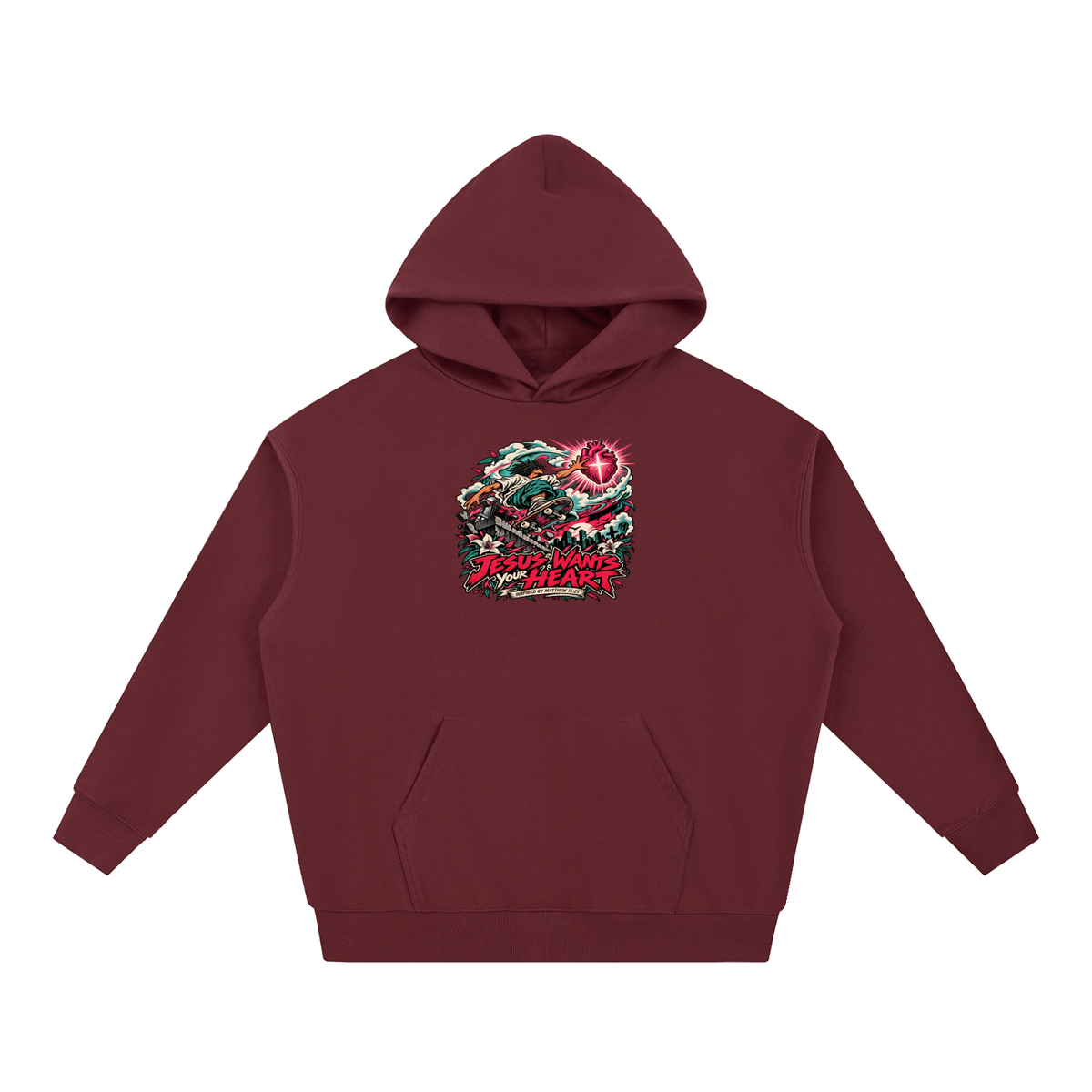JESUS WANTS YOUR HEART INSPIRED BY MATTHEW 16:25 Hoodie