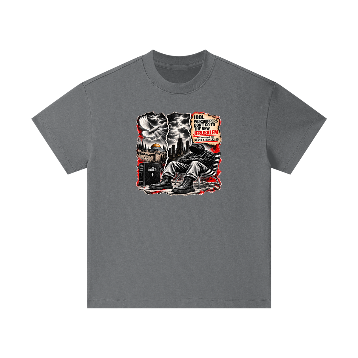IDOL WORSHIPPERS DON'T GO TO NEW JERUSALEM ACCORDING TO REVELATION 22:15 Kids T-Shirt
