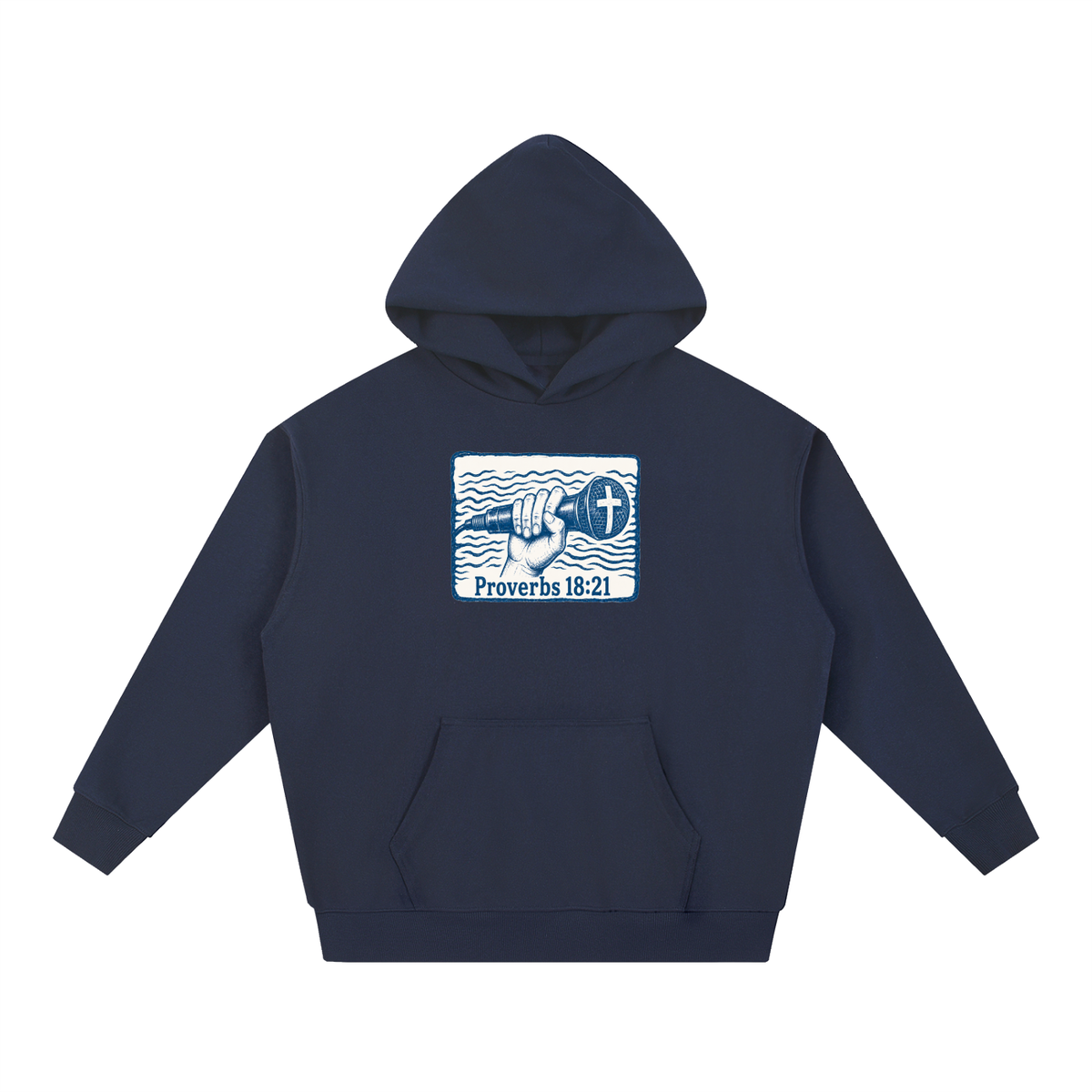 Proverbs 18:21 mic Hoodie
