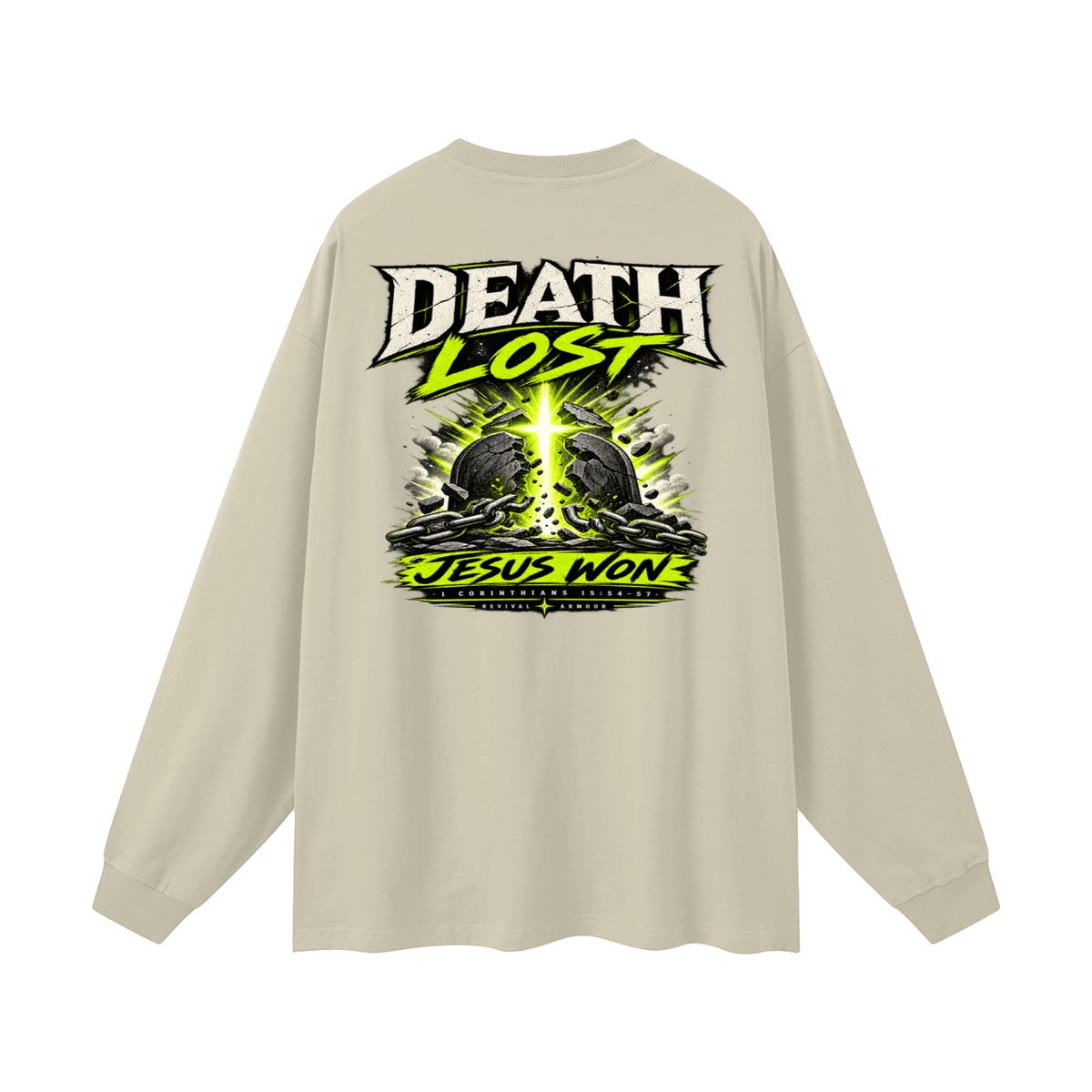 Death Lost Jesus Won Long Sleeve T-Shirt
