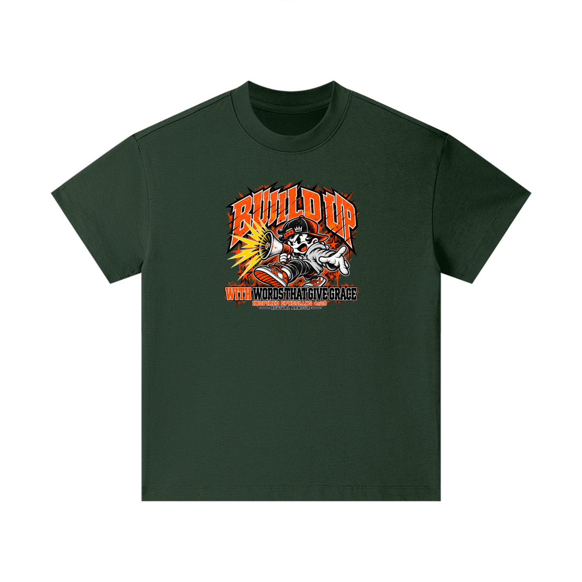 BUILD UP WITH WORDS THAT GIVE GRACE INSPIRED BY EPHESIANS 4:29 Kids T-Shirt