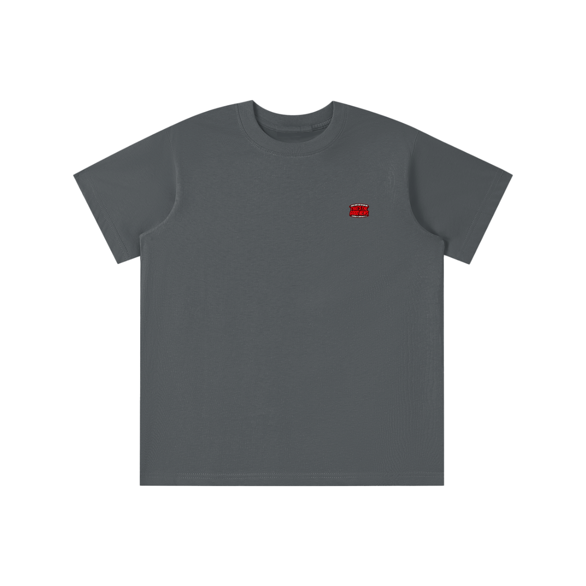 JESUS CHRIST DIED FOR OUR SINS THAT'S THE GOOD NEWS ACCORDING TO 1 CORINTHIANS 15:1-4 REPENT & BELIEVE THE GOOD NEWS - MARK 1:15 - REVIVAL ARMOUR youth T-shirt