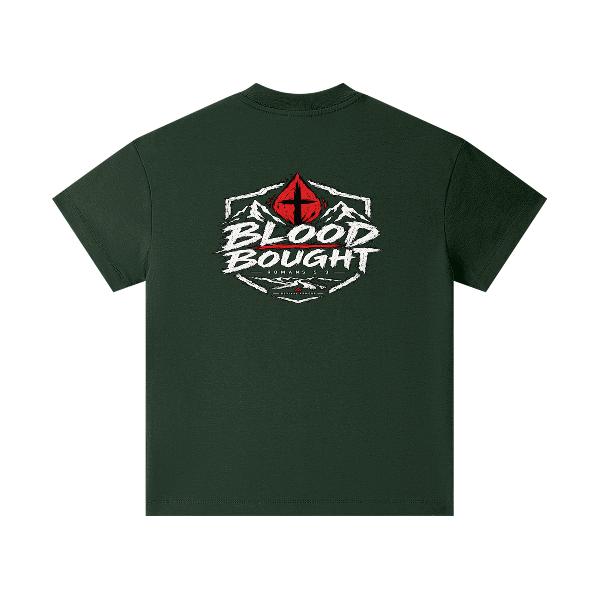 BLOOD BOUGHT - ROMANS 5:9 - Kids T-Shirt