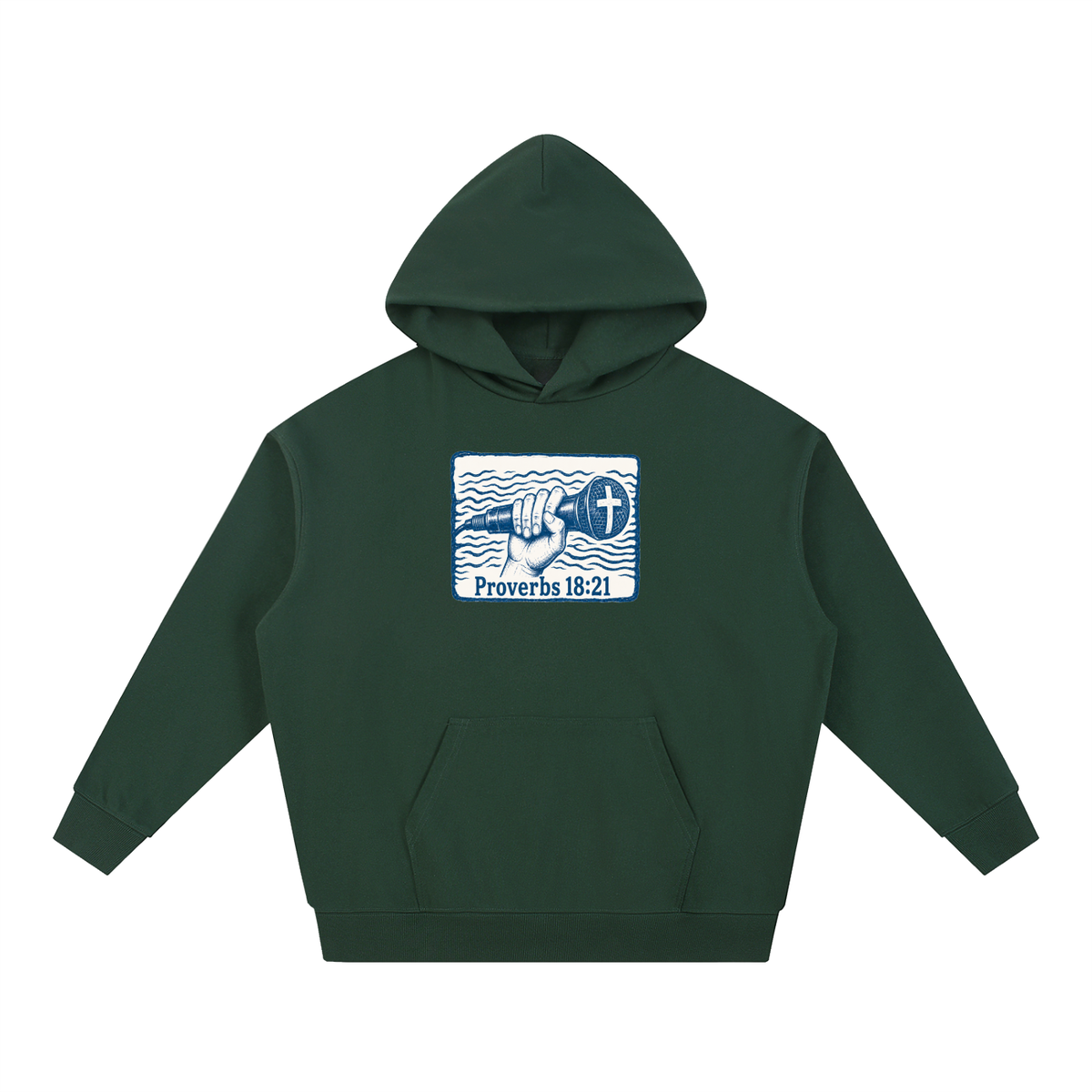 Proverbs 18:21 mic Hoodie
