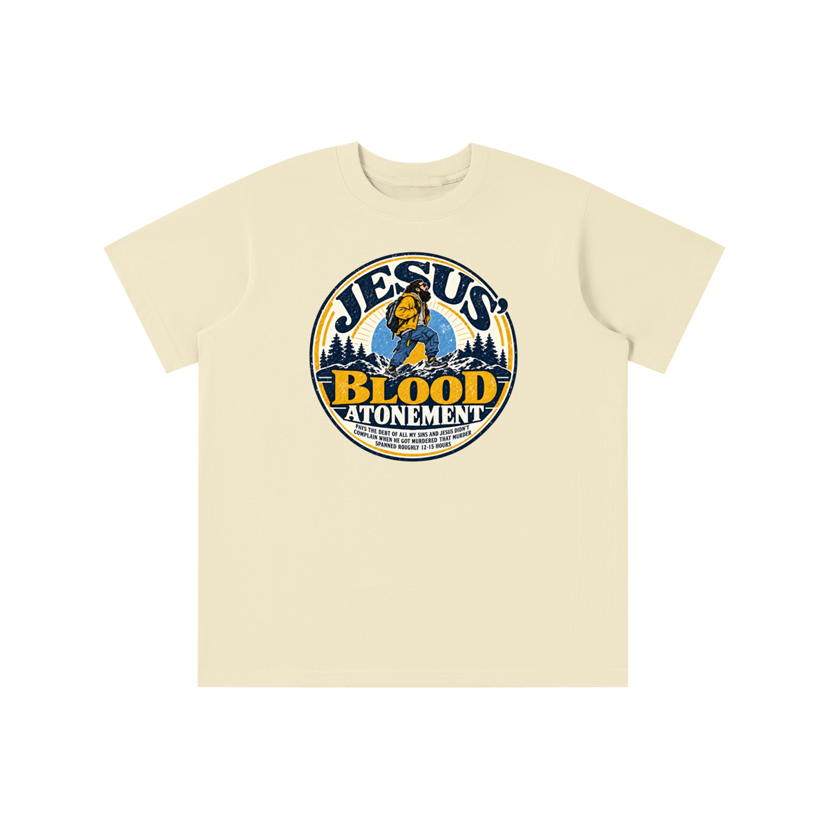 JESUS' BLOOD ATONEMENT PAYS THE DEBT OF ALL MY SINS AND JESUS DIDN'T COMPLAIN WHEN HE GOT MURDERED THAT MURDER SPNNED ROUGHLY 12-15 HOURS youth T-shirt