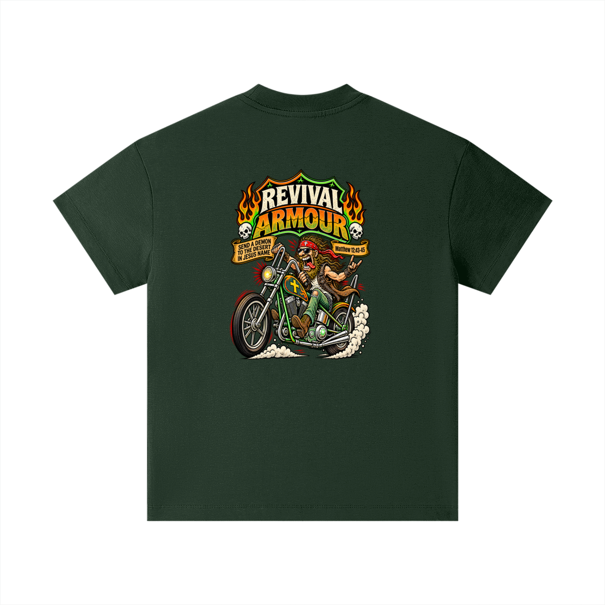 JESUS SAVES REVIVAL ARMOUR SEND A DEMON TO THE DESERT IN THE NAME OF JESUS Kids T-Shirt