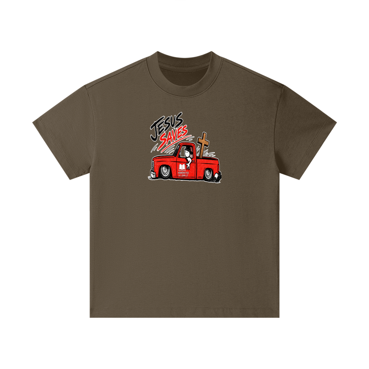 JESUS SAVES BOOK HEBREWS 9:22 & 1 JOHN 1:7 Kids T-Shirt