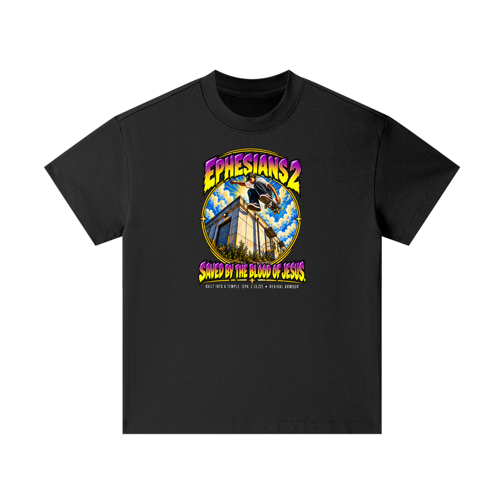 EPHESIANS 2 SAVED BY THE BLOOD OF JESUS BUILT INTO A TEMPLE. (EPH. 2:13-22) Kids T-Shirt