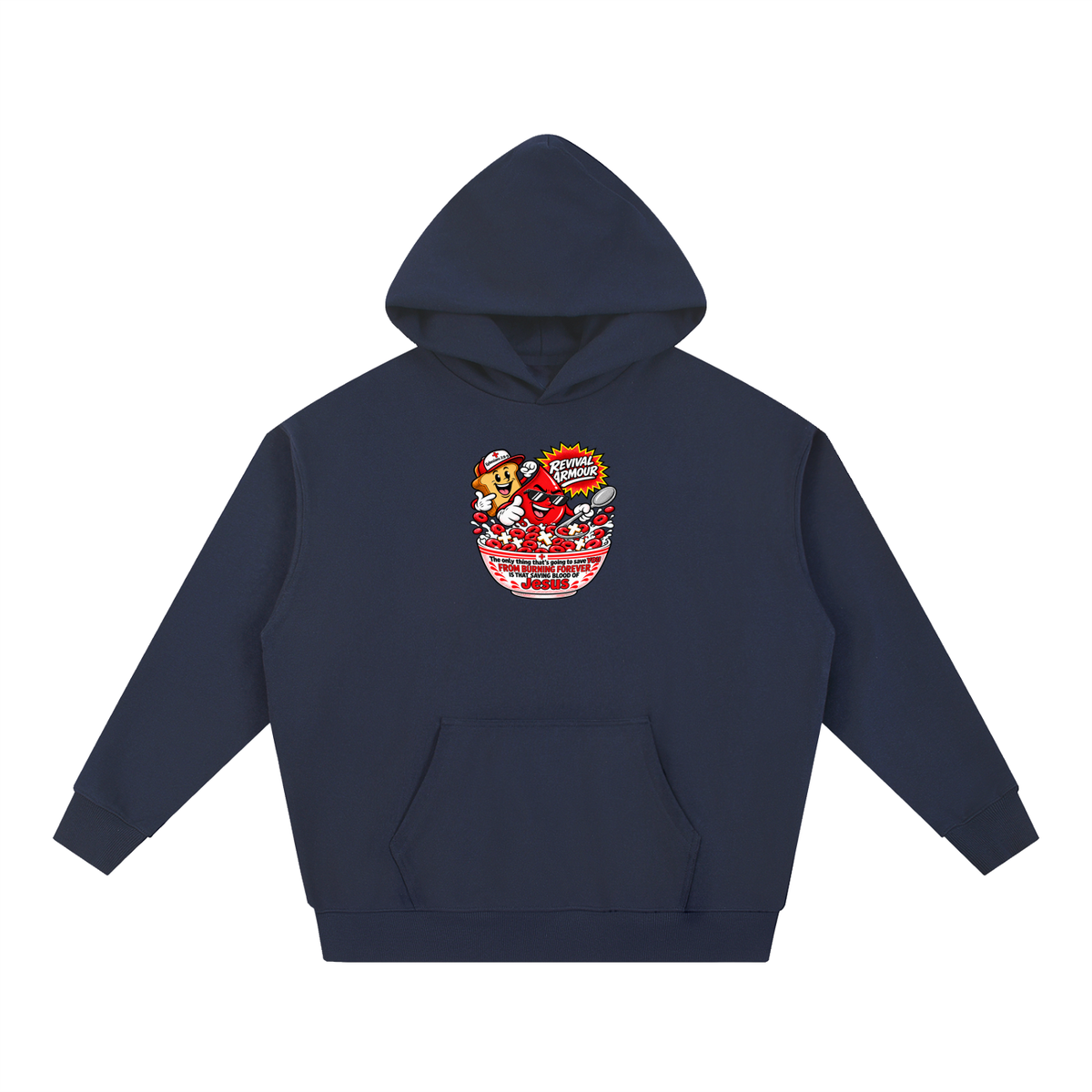 REVIVAL ARMOUR The only thing that's going to save YOU FROM BURNING FOREVER IS THAT SAVING BLOOD OF JESUS Hoodie