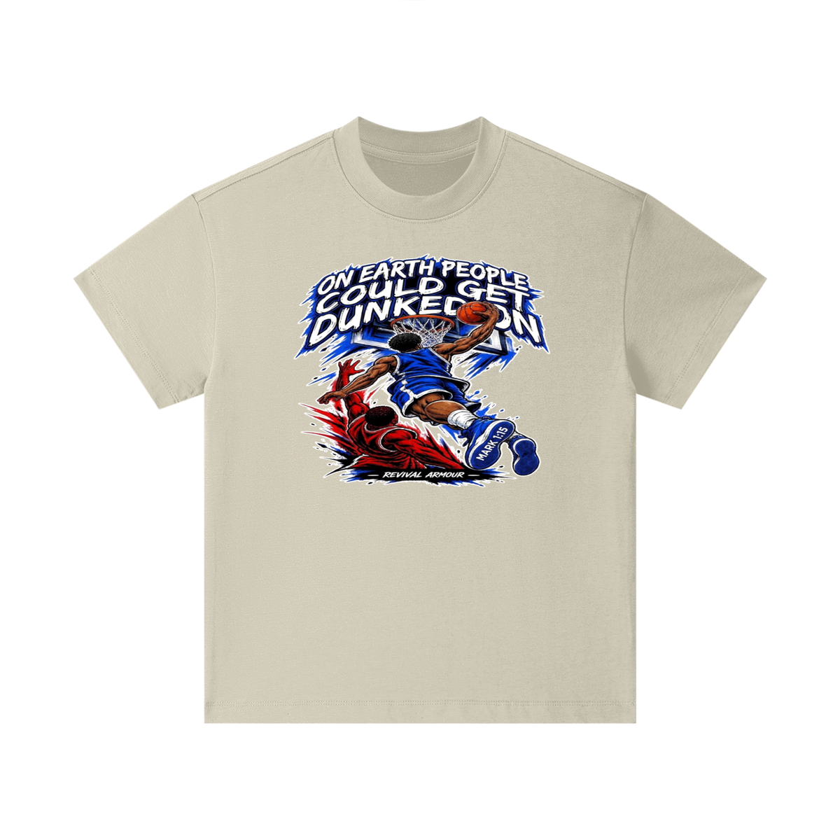ON EARTH PEOPLE COULD GET DUNKED ON ( MARK 1:15 IS ON HIS SHOES ) Kids T-Shirt