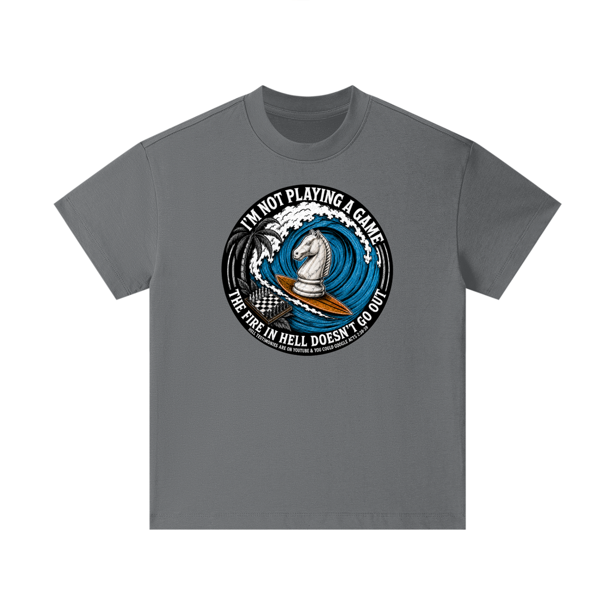 The fire in Hell doesnt go out Kids' T-Shirt