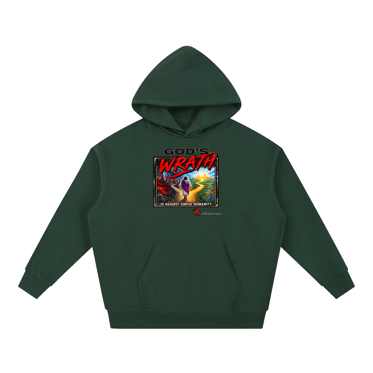 GOD'S WRATH IS AGAINST SINFUL HUMANITY revivalarmour.com Hoodie