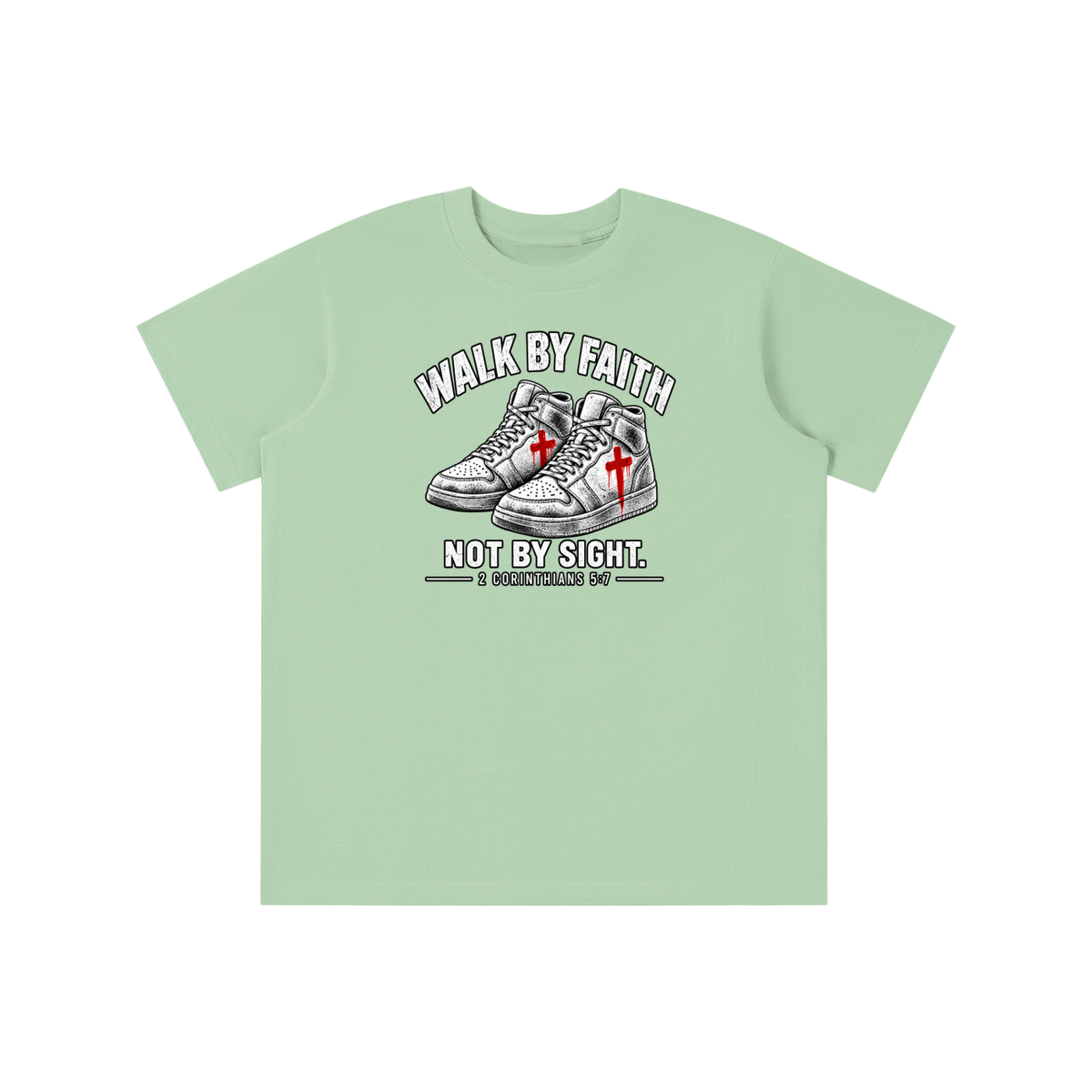 Walk by faith not by sight. youth T-shirt