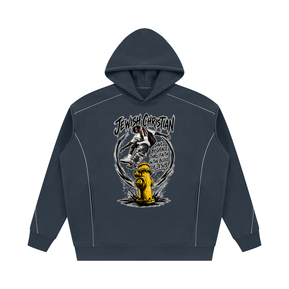 JEWISH CHRISTIAN SAVED BY GRACE THRU FAITH IN THE BLOOD OF JESUS Hoodie