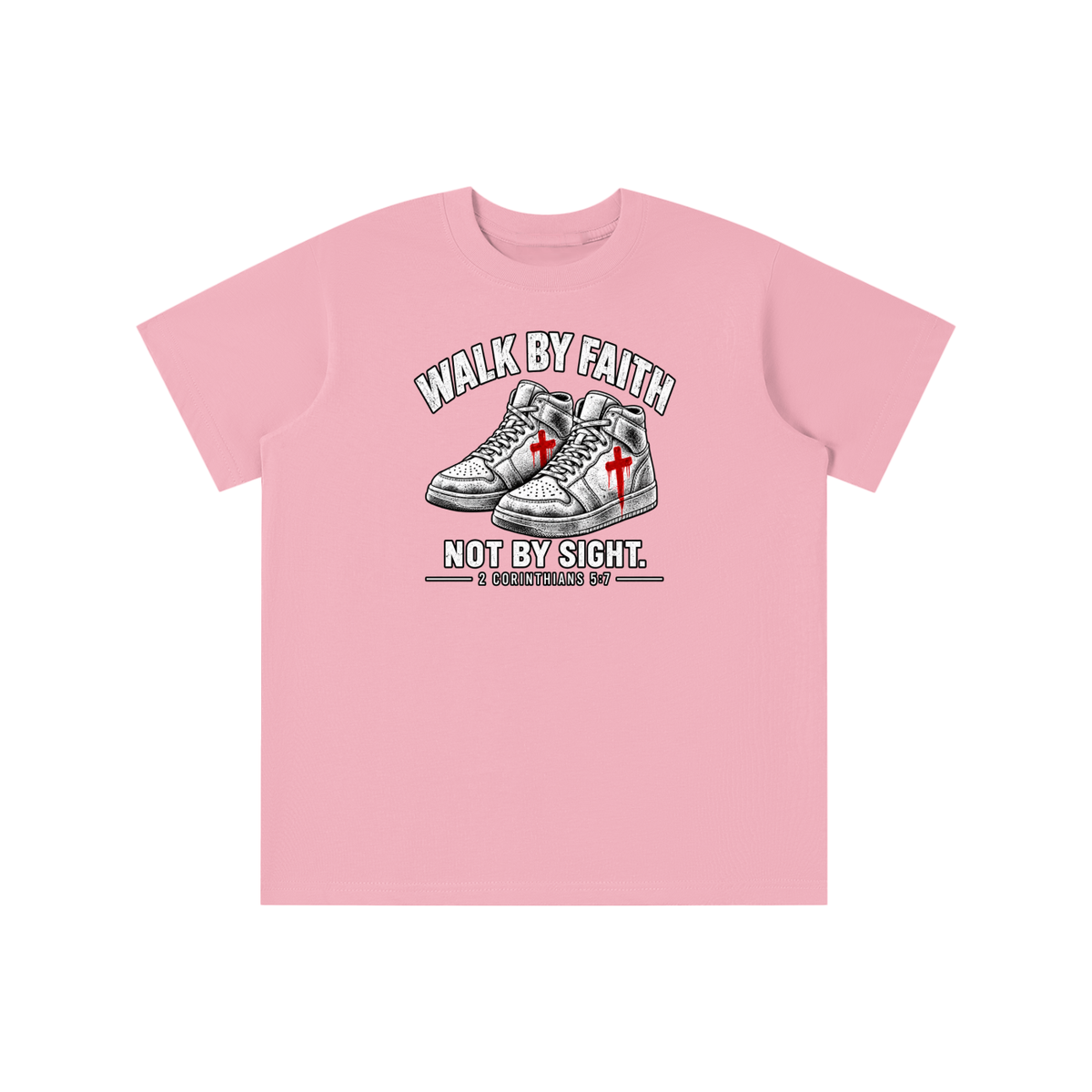 Walk by faith not by sight. youth T-shirt