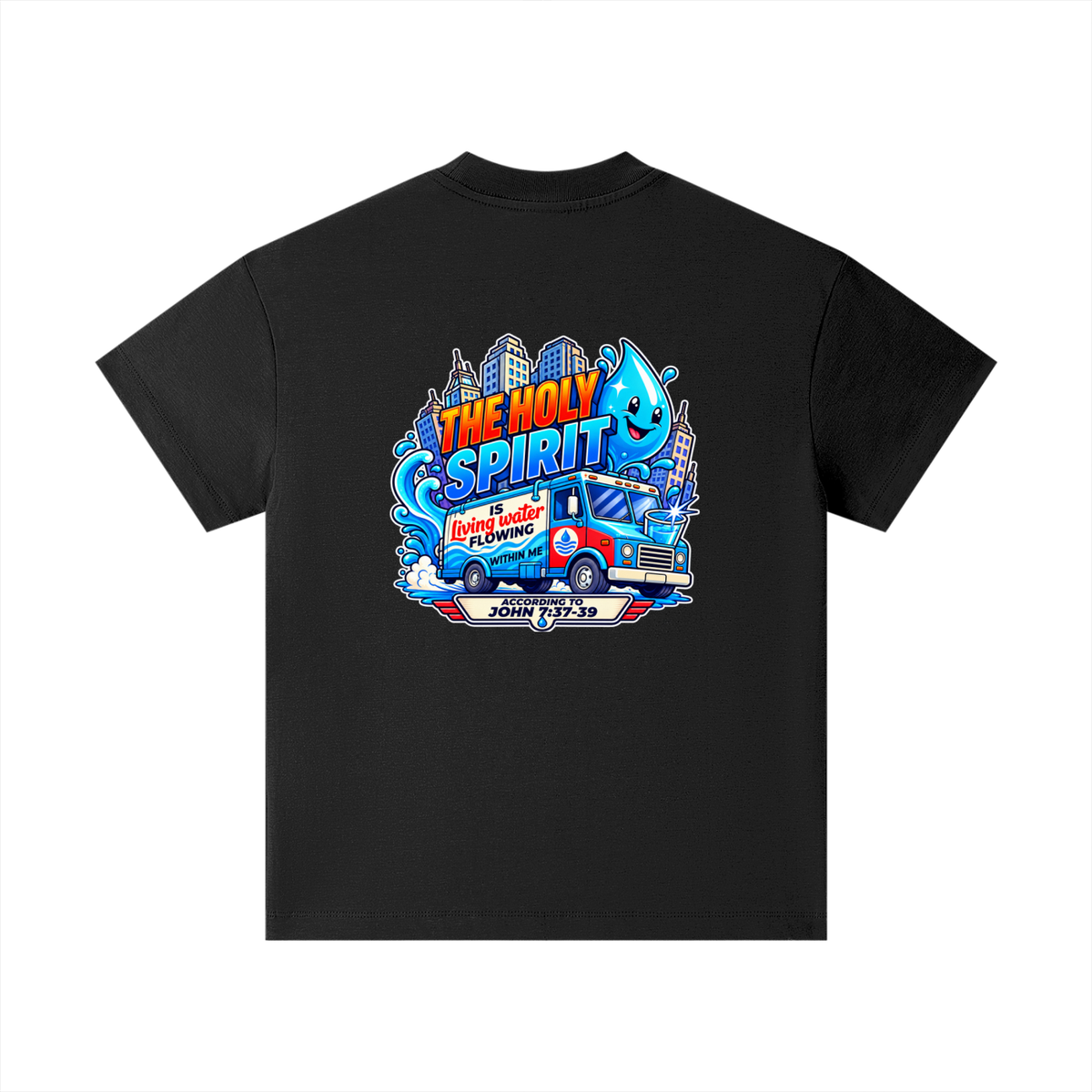 THE HOLY SPIRIT IS LIVING WATER FLOWING WITHIN ME ACCORDING TO JOHN 7:37-39 Kids T-Shirt