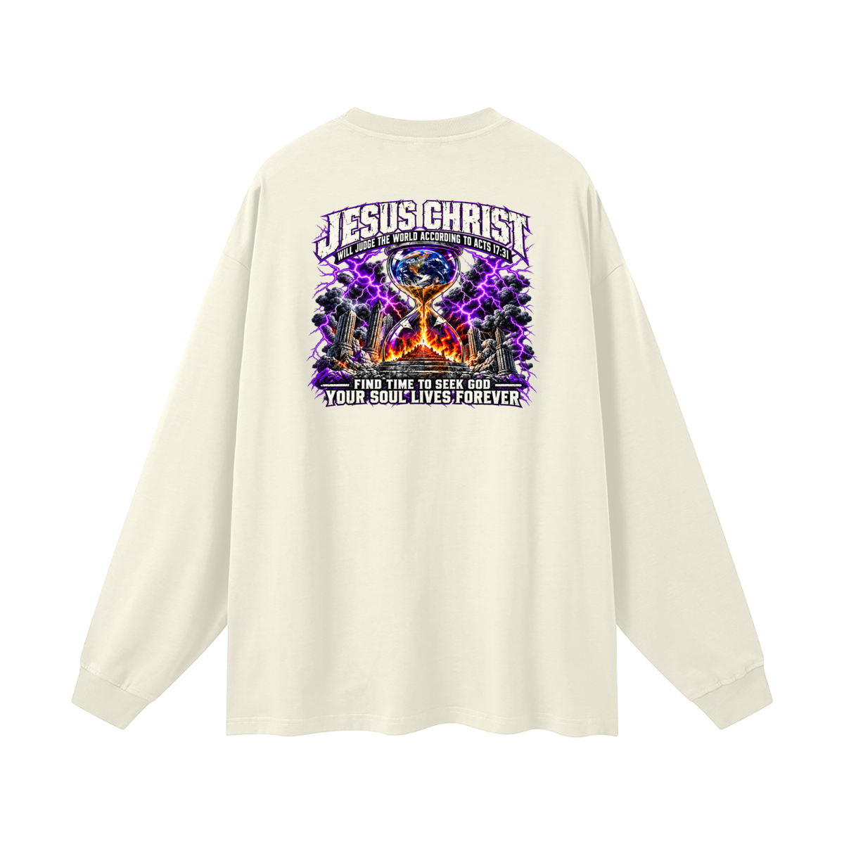 THE STRUGGLE IS REAL BUT SO IS JESUS - INSPIRED BY 1 PETER 5:10 - Long Sleeve T-Shirt