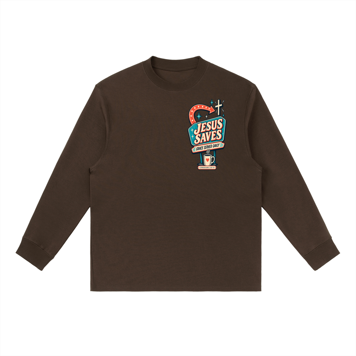 Jesus saves Long-Sleeve T-Shirt