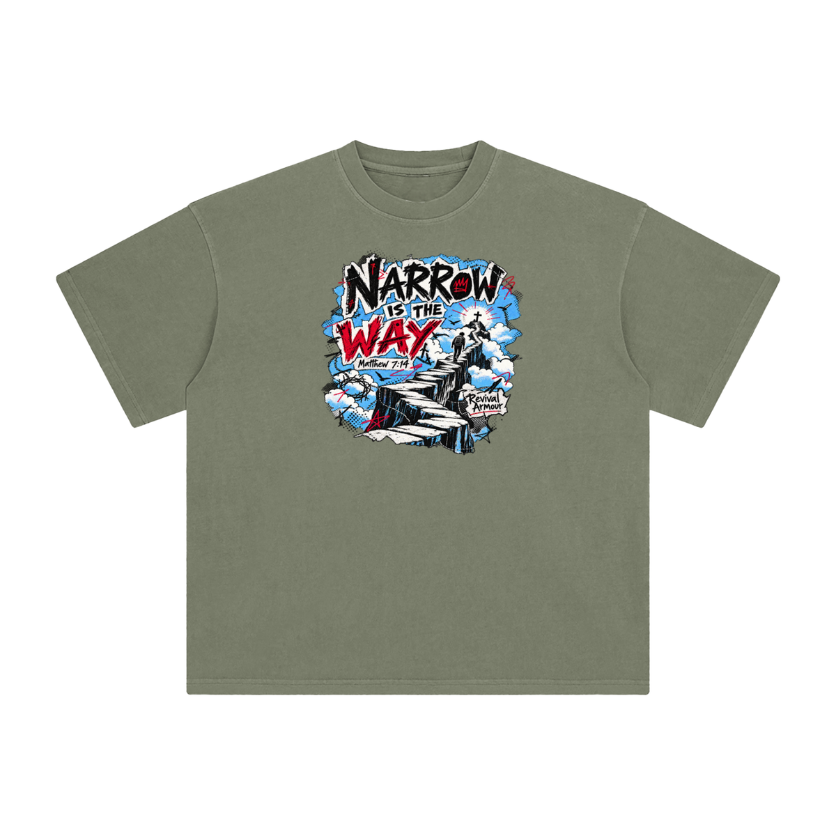 NARROW IS THE WAY [MATTHEW 7:14] Revival Armour T-Shirt