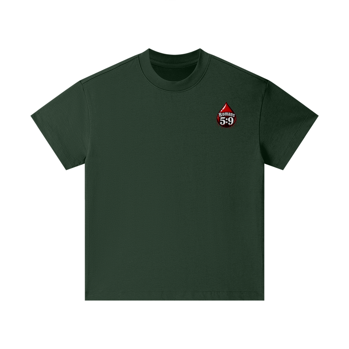 Romans 5:9 blood emoji Kids T-Shirt