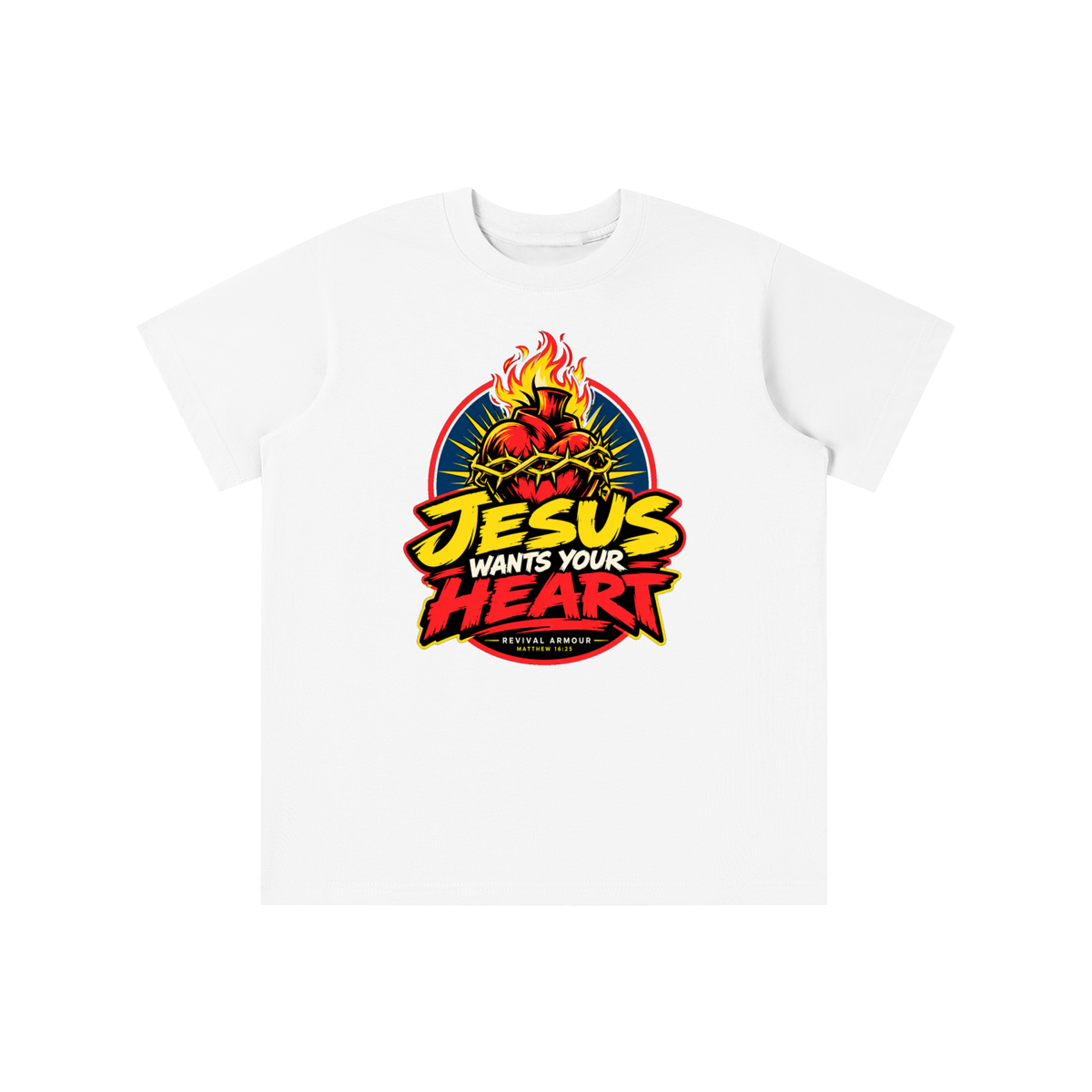 JESUS WANTS YOUR HEART - REVIVAL ARMOUR - youth T-shirt