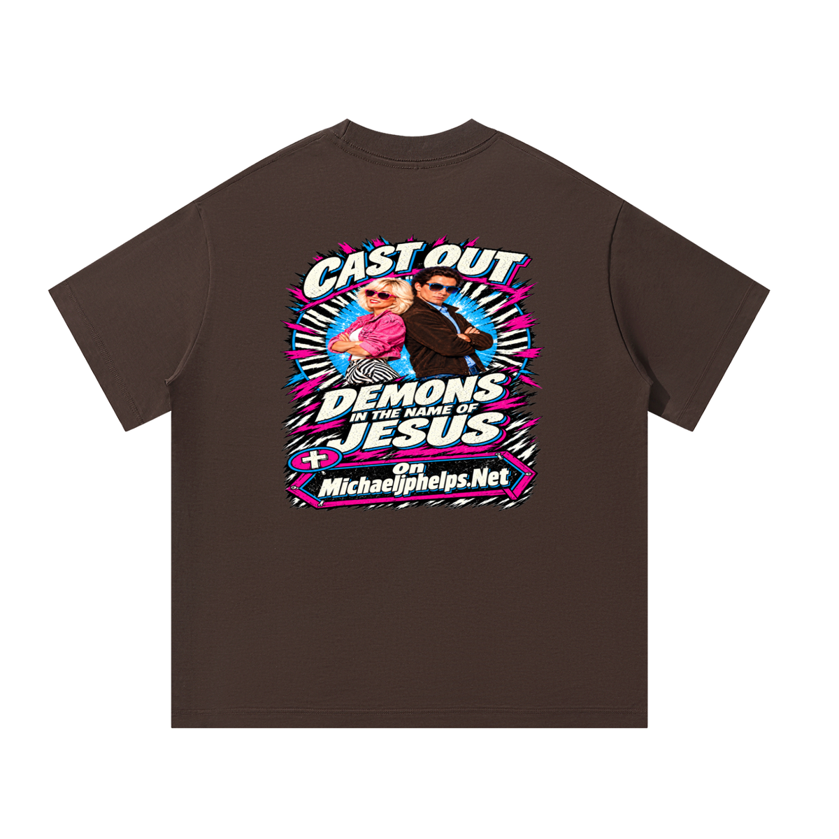 Cast out demons in the name of Jesus on Michaeljphelps.Net T-Shirt