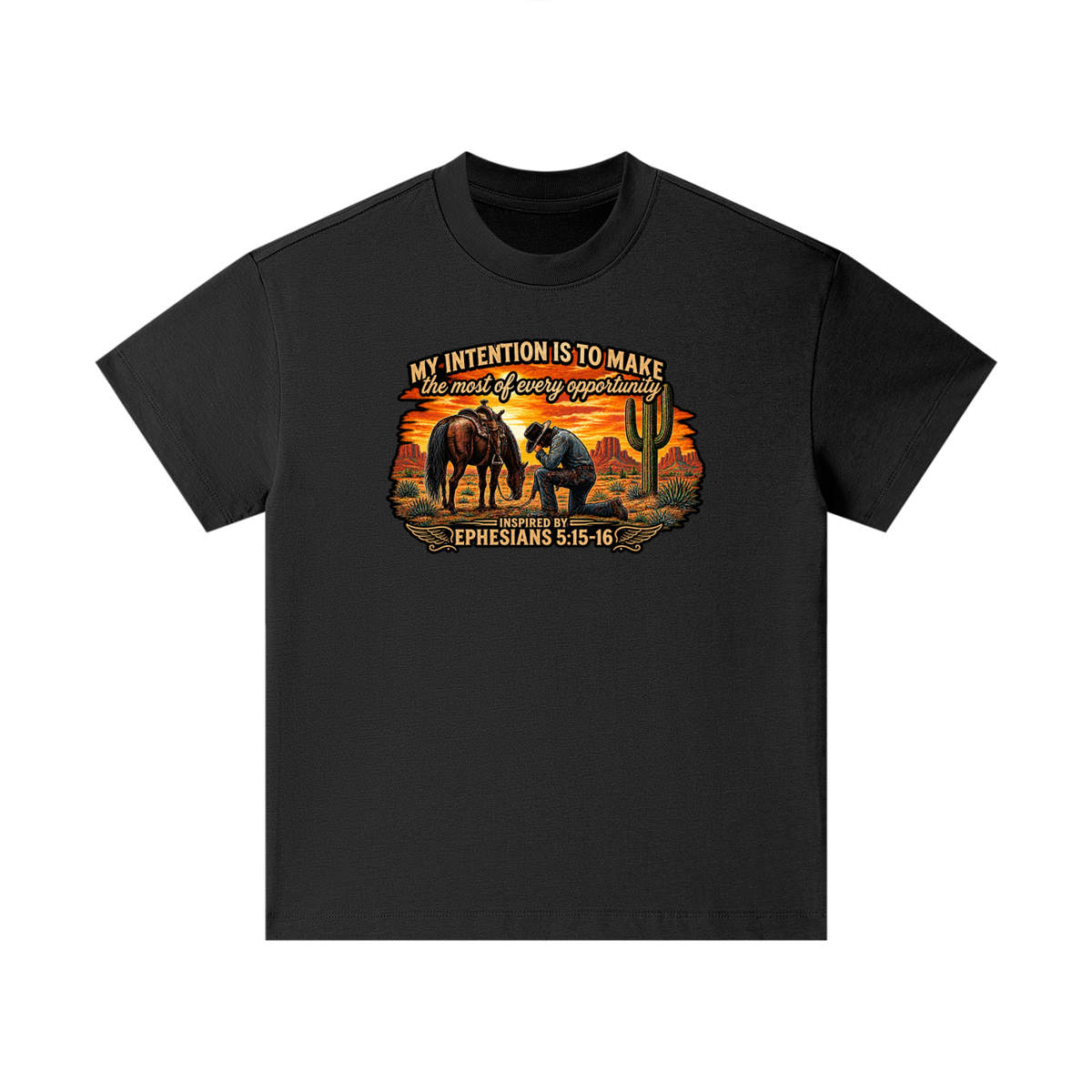 MY INTENTION IS TO MAKE THE MOST OF EVERY OPPORTUNITY INSPIRED BY EPHESIANS 5:15-16 Kids T-Shirt