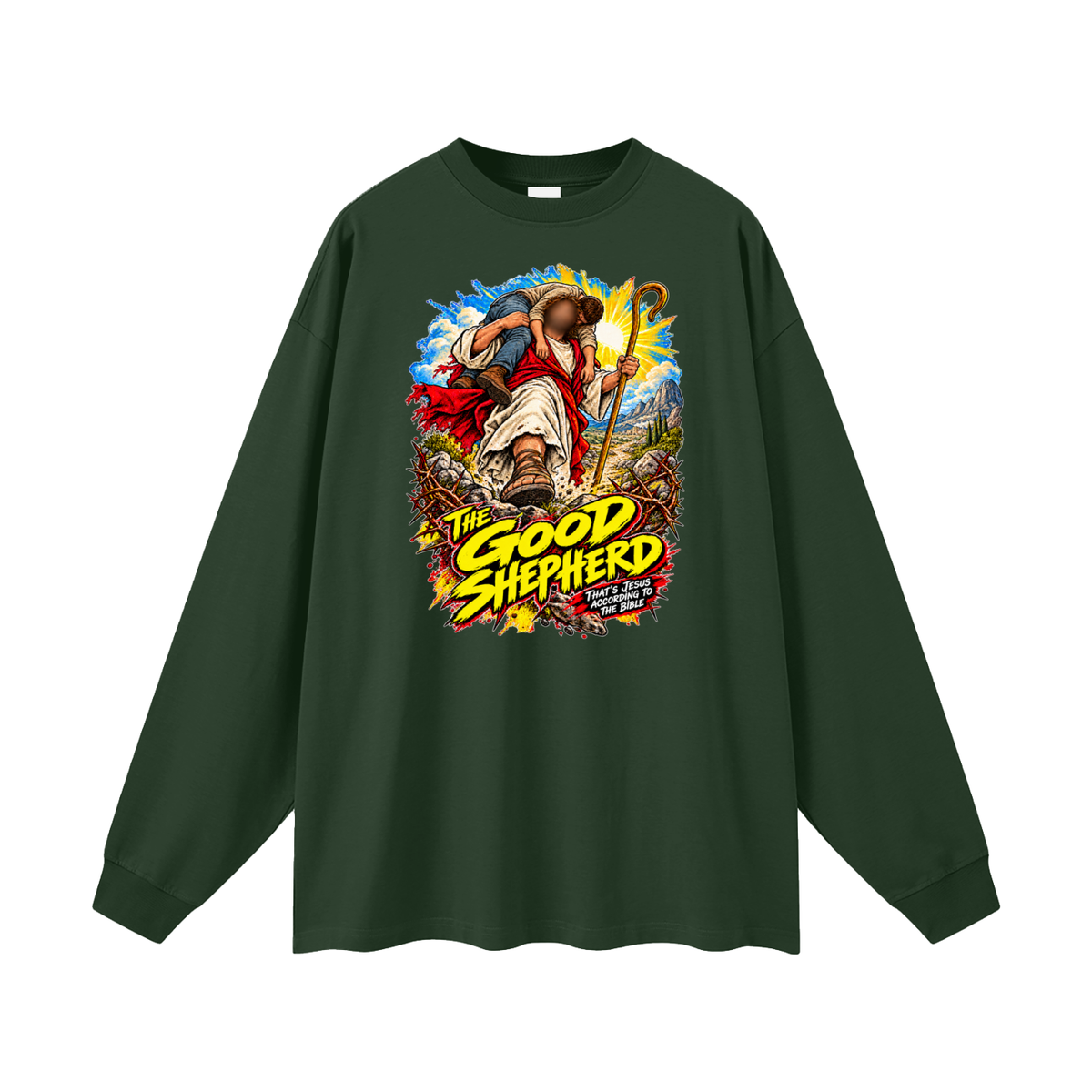 THE GOOD SHEPHERD THAT'S JESUS ACCORDiNG TO THE BiBLE Long Sleeve T-Shirt