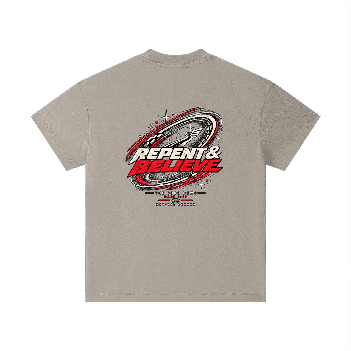 JESUS CHRIST DIED FOR OUR SINS THAT'S THE GOOD NEWS ACCORDING TO 1 CORINTHIANS 15:1-4 REPENT & BELIEVE THE GOOD NEWS - MARK 1:15 - REVIVAL ARMOUR Kids T-Shirt