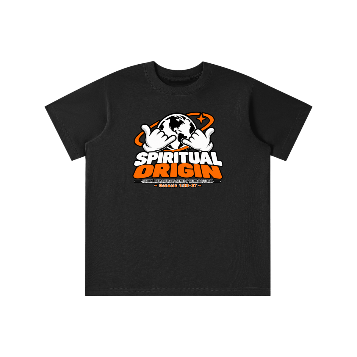 SPIRITUAL ORGIN SPIRITUAL ORGIN ORIGINALLY CREATED IN THE IMAGE OF ELOHIM - GENESIS 1:26-27 - youth T-shirt