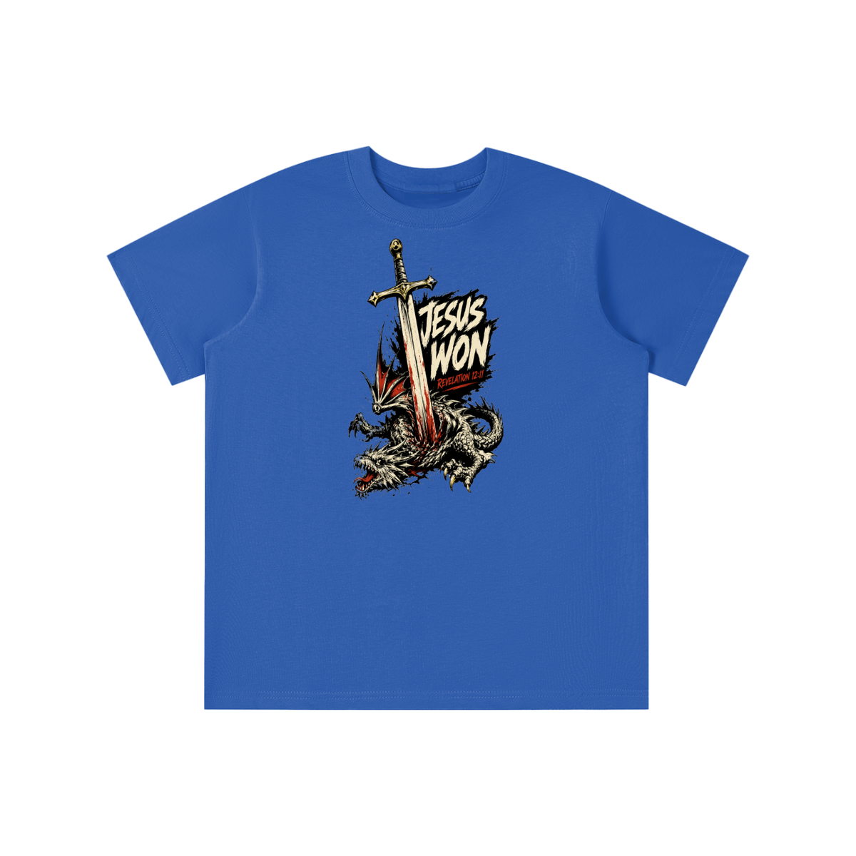 Jesus Won Revelation 12:11 youth T-shirt