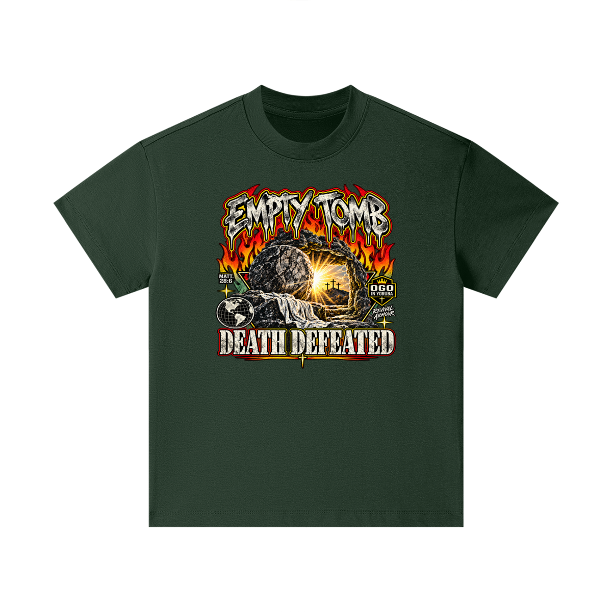 EMPTY TOMB DEATH DEFEATED Kids T-Shirt