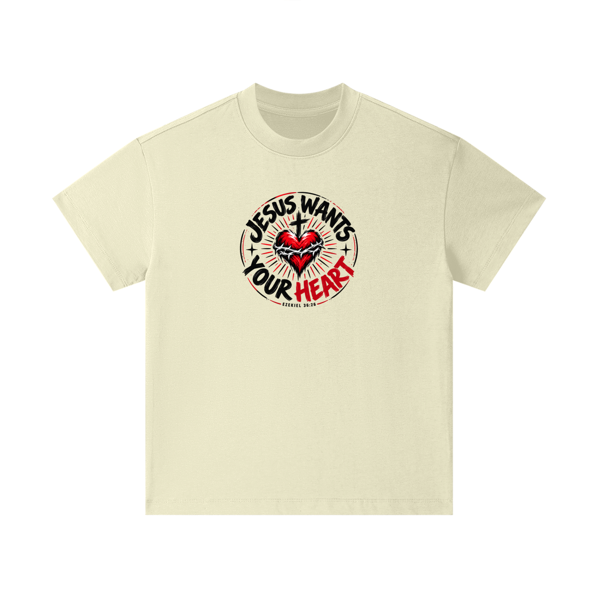 JESUS WANTS YOUR HEART - EZEKIEL 36:26 - Kids T-Shirt