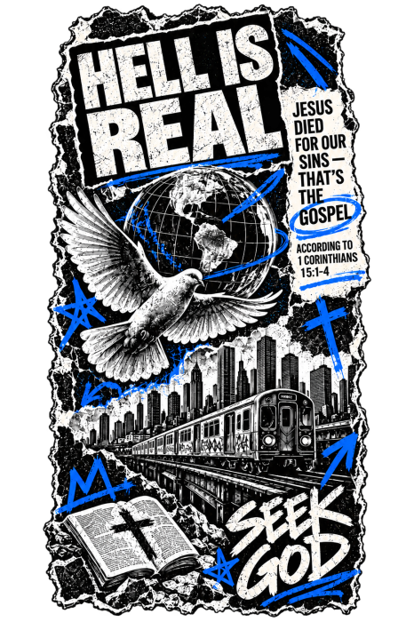 HELL IS REAL SEEK GOD Shorts