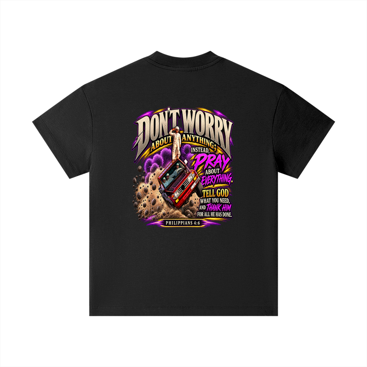 PHILIPPIANS 4:6 NLT Kids T-Shirt